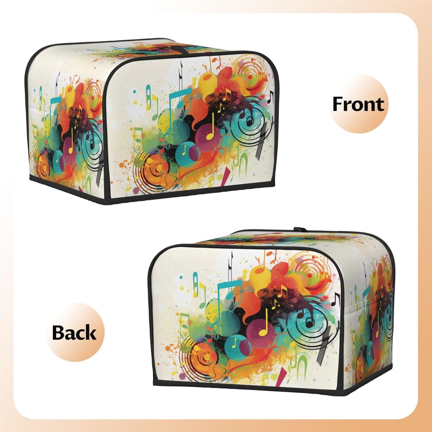 Abstract Toaster Quilted Cover Appliance