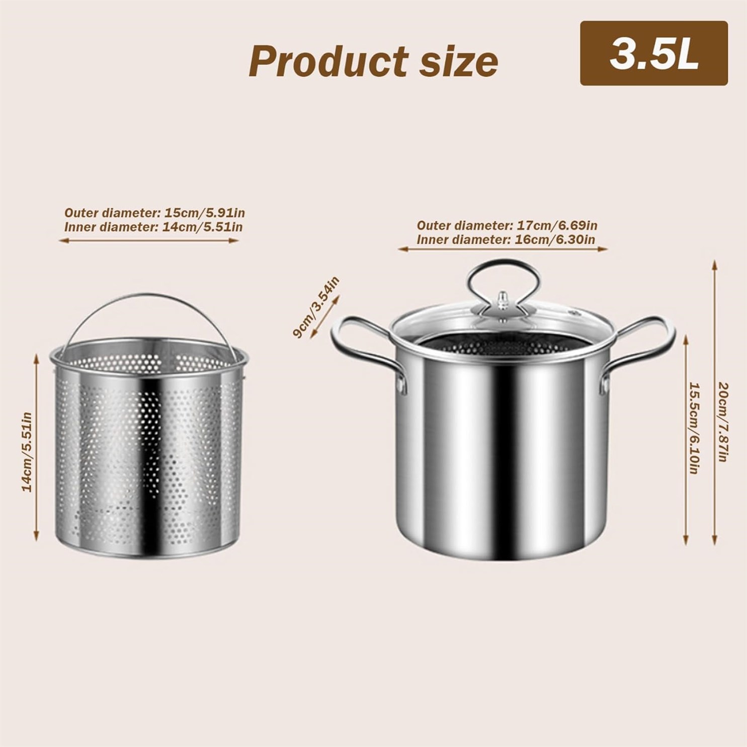 Basket Frying Stainless Anti scalding Chicken