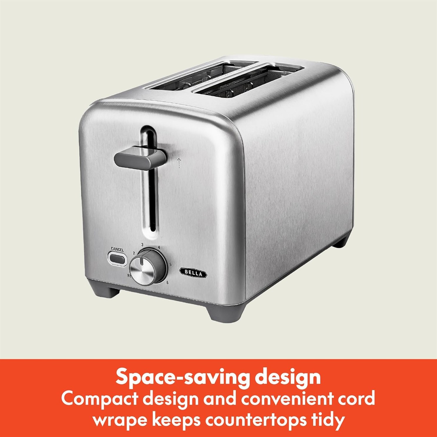 Bella 2 slice toaster Stainless