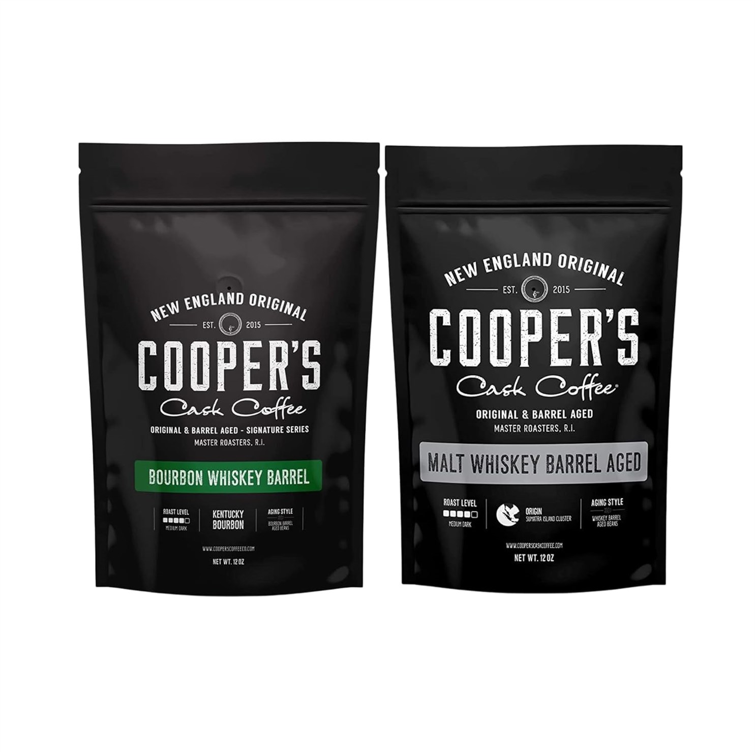 Cooper’s Cask Coffee: A Spirited Awakening? (Bourbon & Whiskey Barrel Aged Coffee Review)