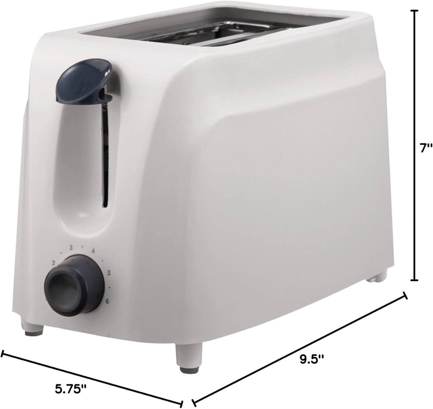 Brentwood Appliances TS 260W Cool Touch 2 Slice