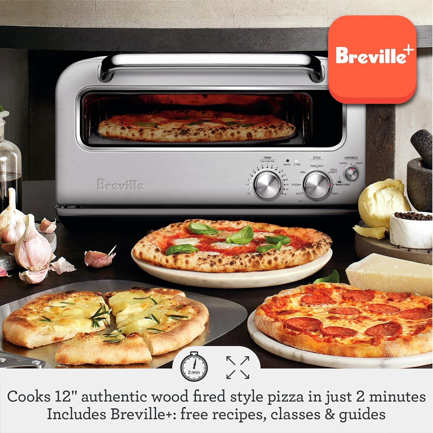 Breville Smart Pizzaiolo BPZ820BTR Truffle