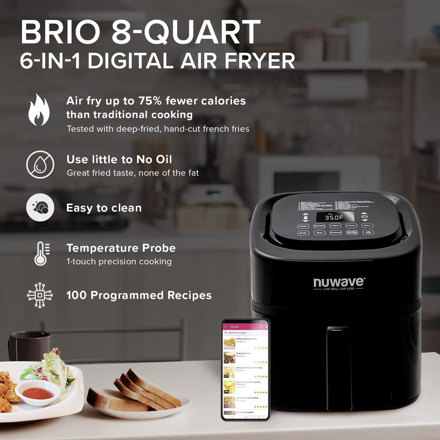 Brio Pre Programmed Integrated Thermometer Technology