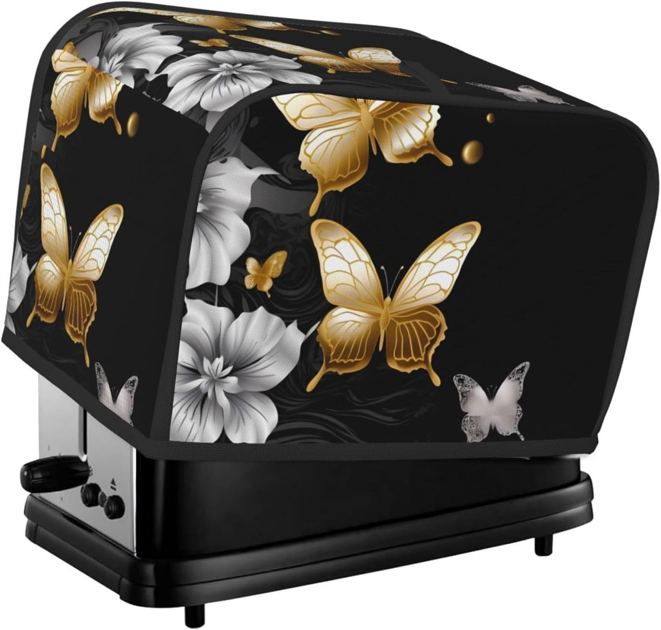 Review: HJRT Gold White Butterflies Toaster Cover – A Touch of Whimsy & Practicality for Your Kitchen