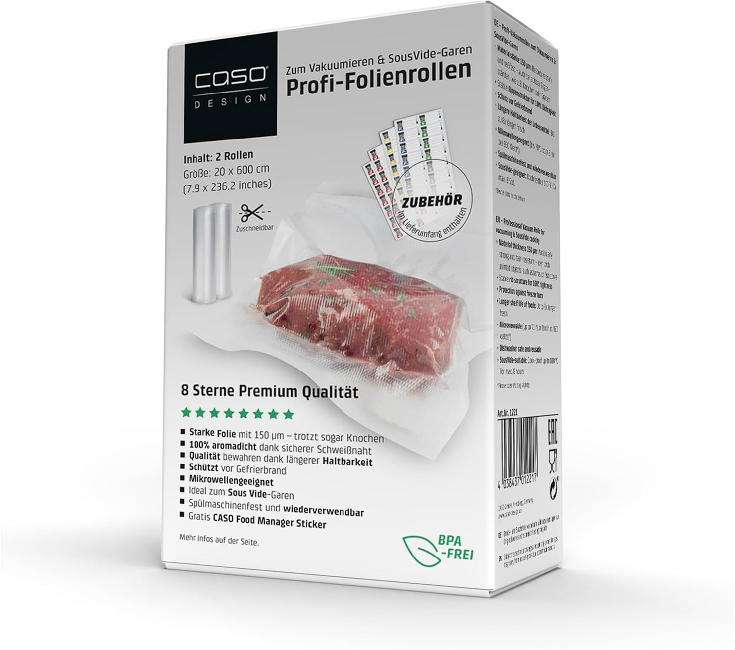 CASO Germany Vacuum Sealer Rolls: Are These the Key to a Fresher Fridge?