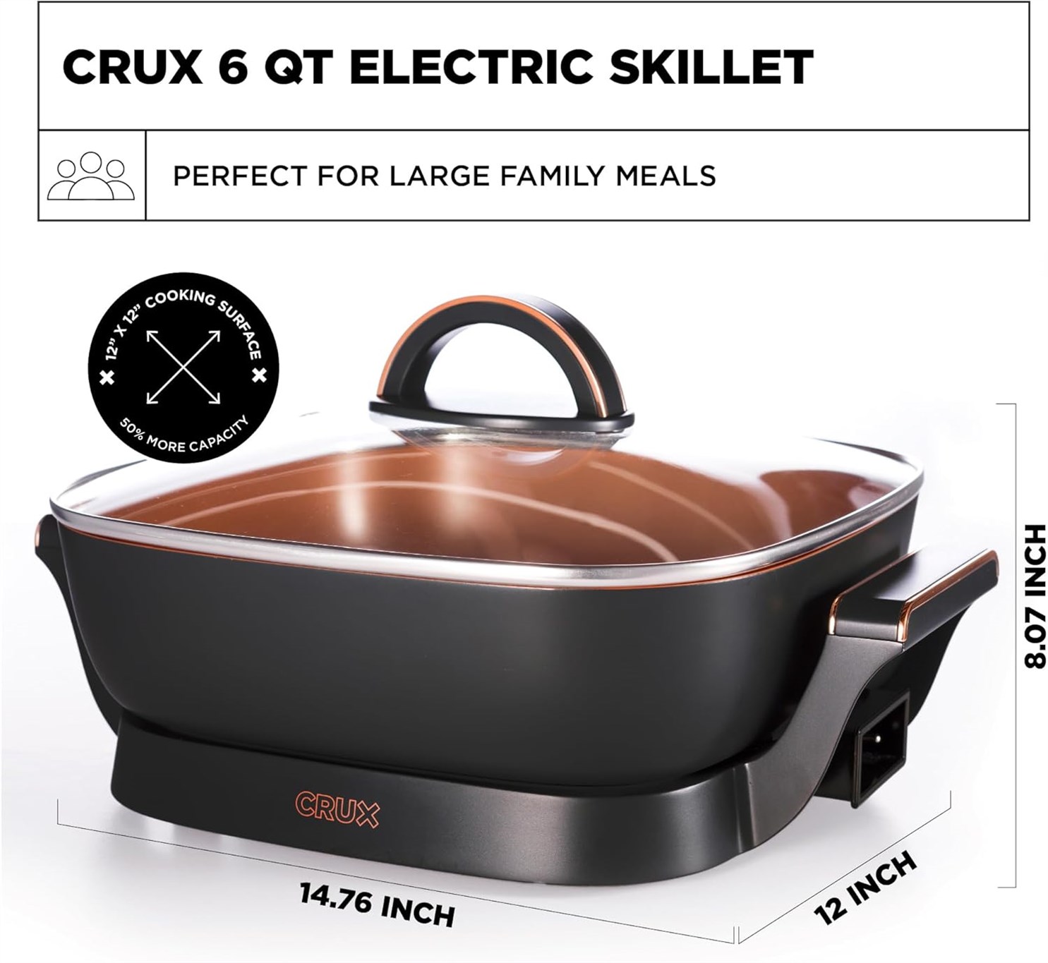 CRUX Nonstick Resistant Removeable Temperature