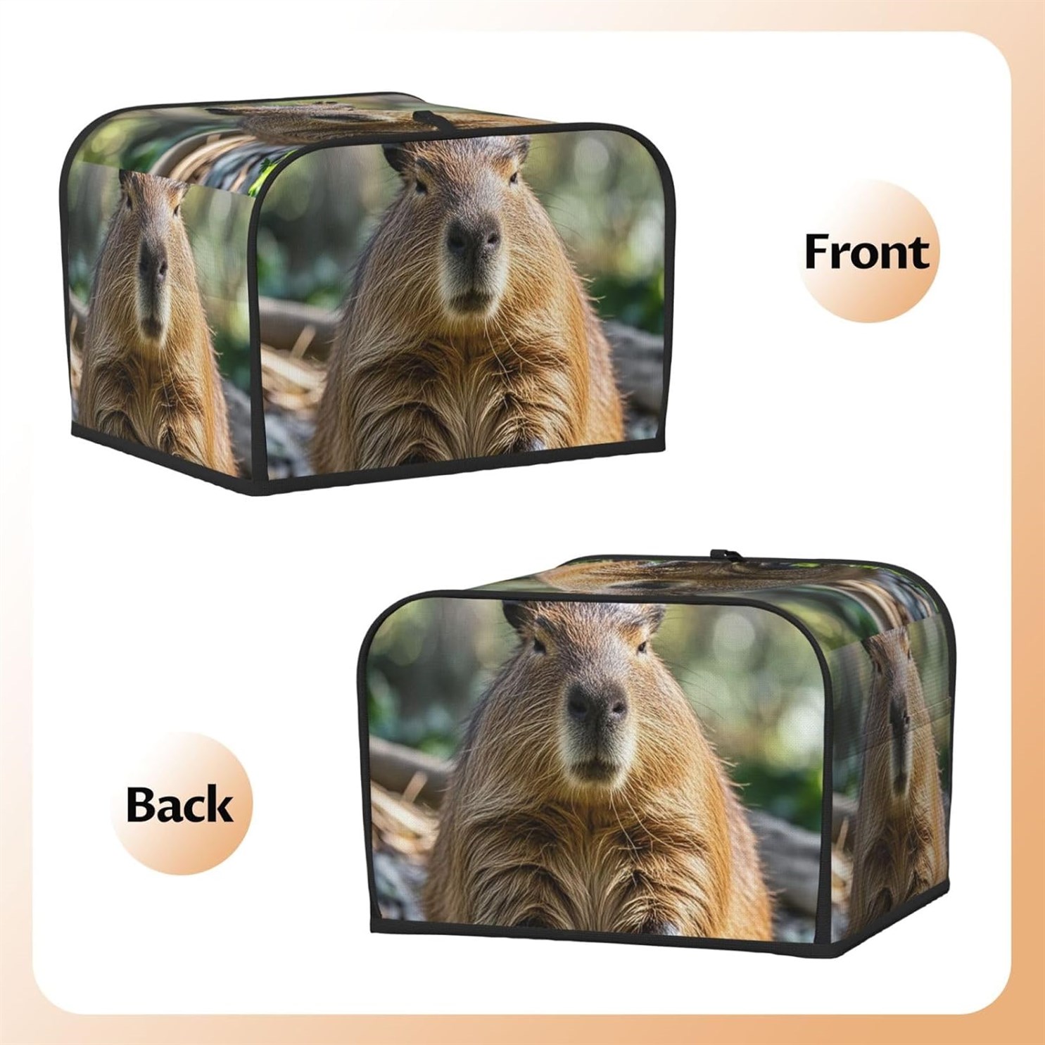 Capybara Toaster Quilted Cover Appliance