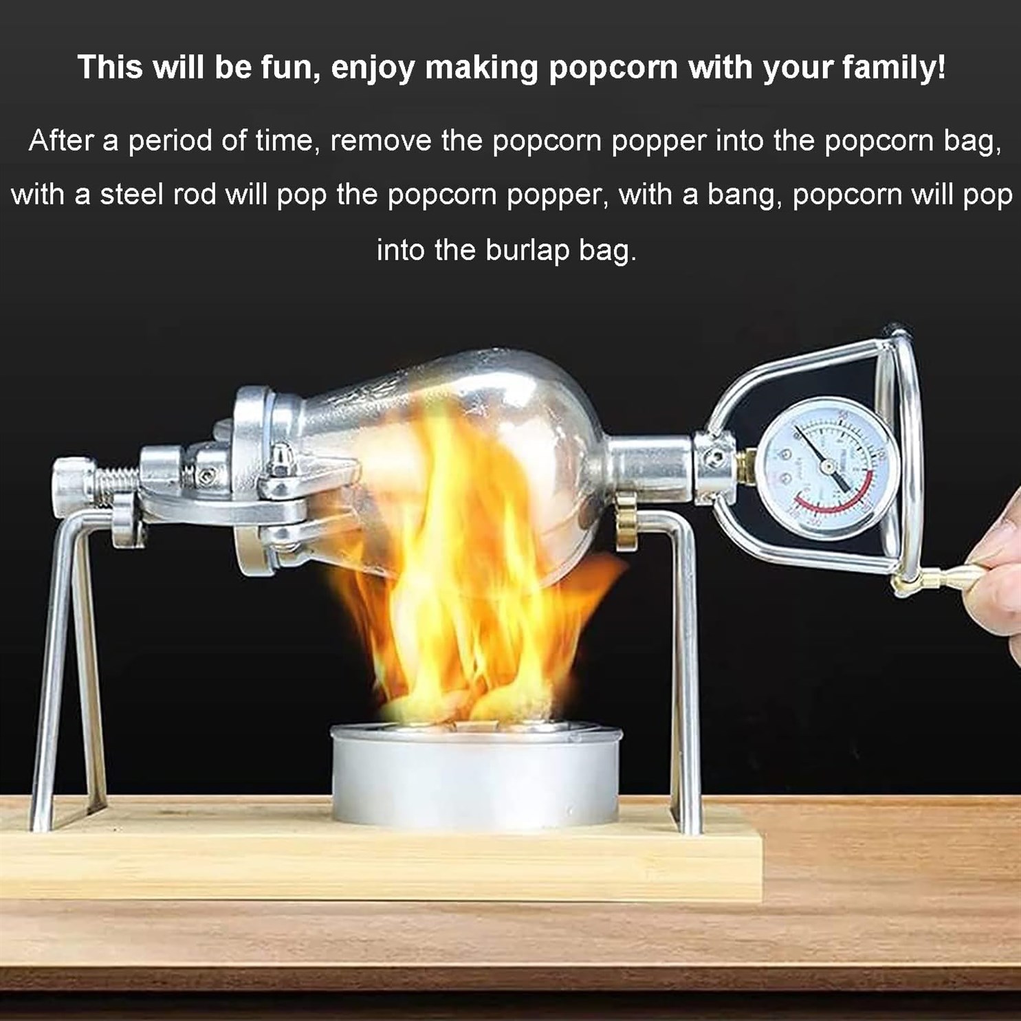 Chinese Popcorn Pressure Stainless Gathering