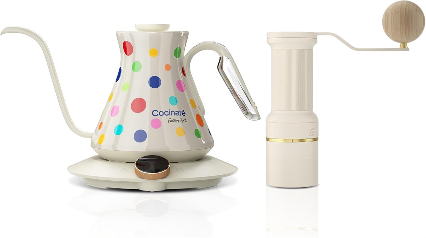 Cocinare Polka Kettle & B38 Grinder: Whimsy Meets Workflow in Your Coffee Ritual