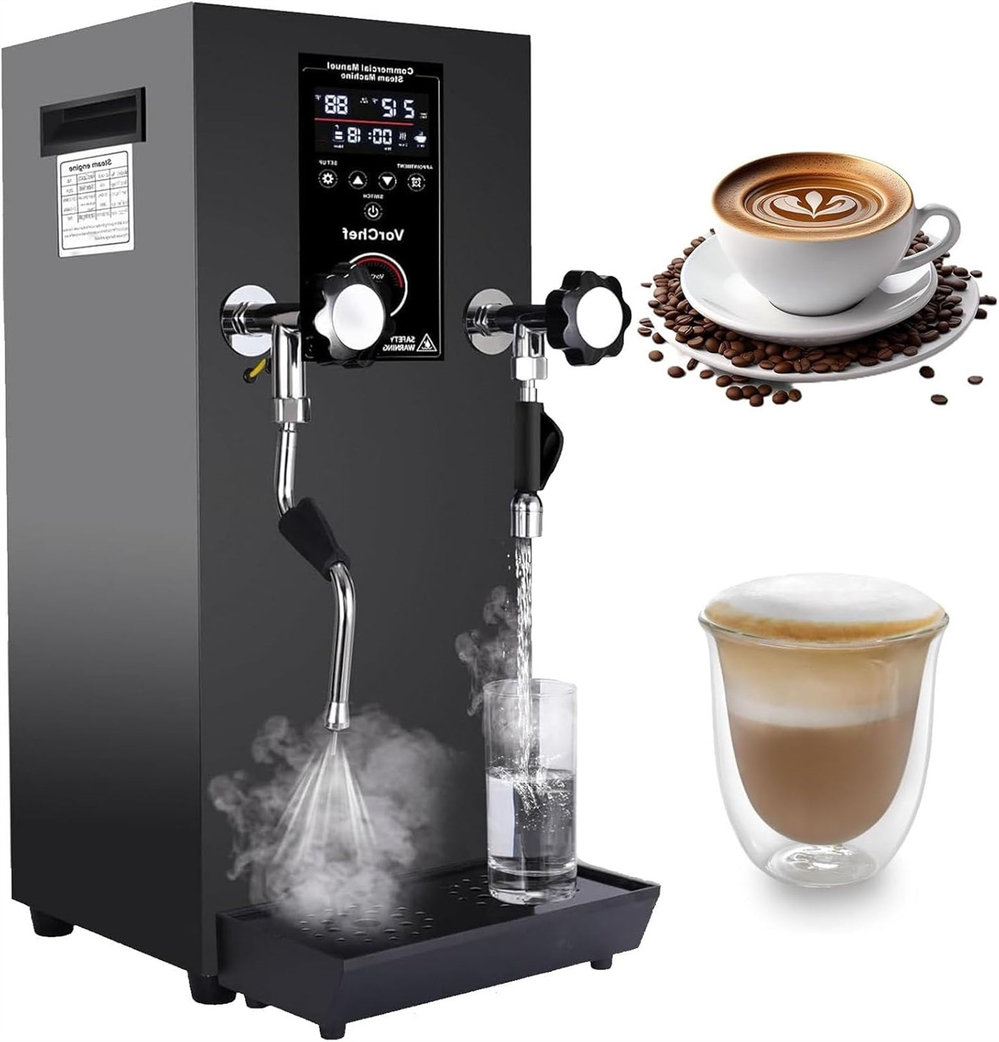 Review: 2500W Commercial Milk Frother & Steam Boiler – Is This the Secret to Café-Quality Drinks at Home?