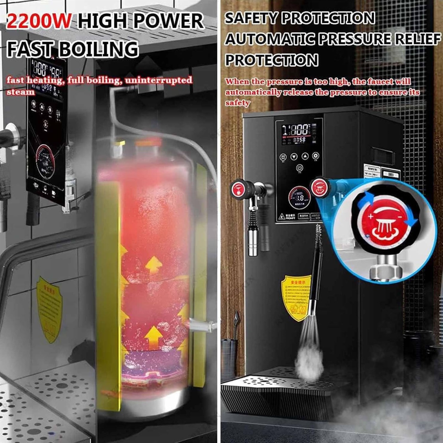 Commercial Frother Stainless Electric Restaurants