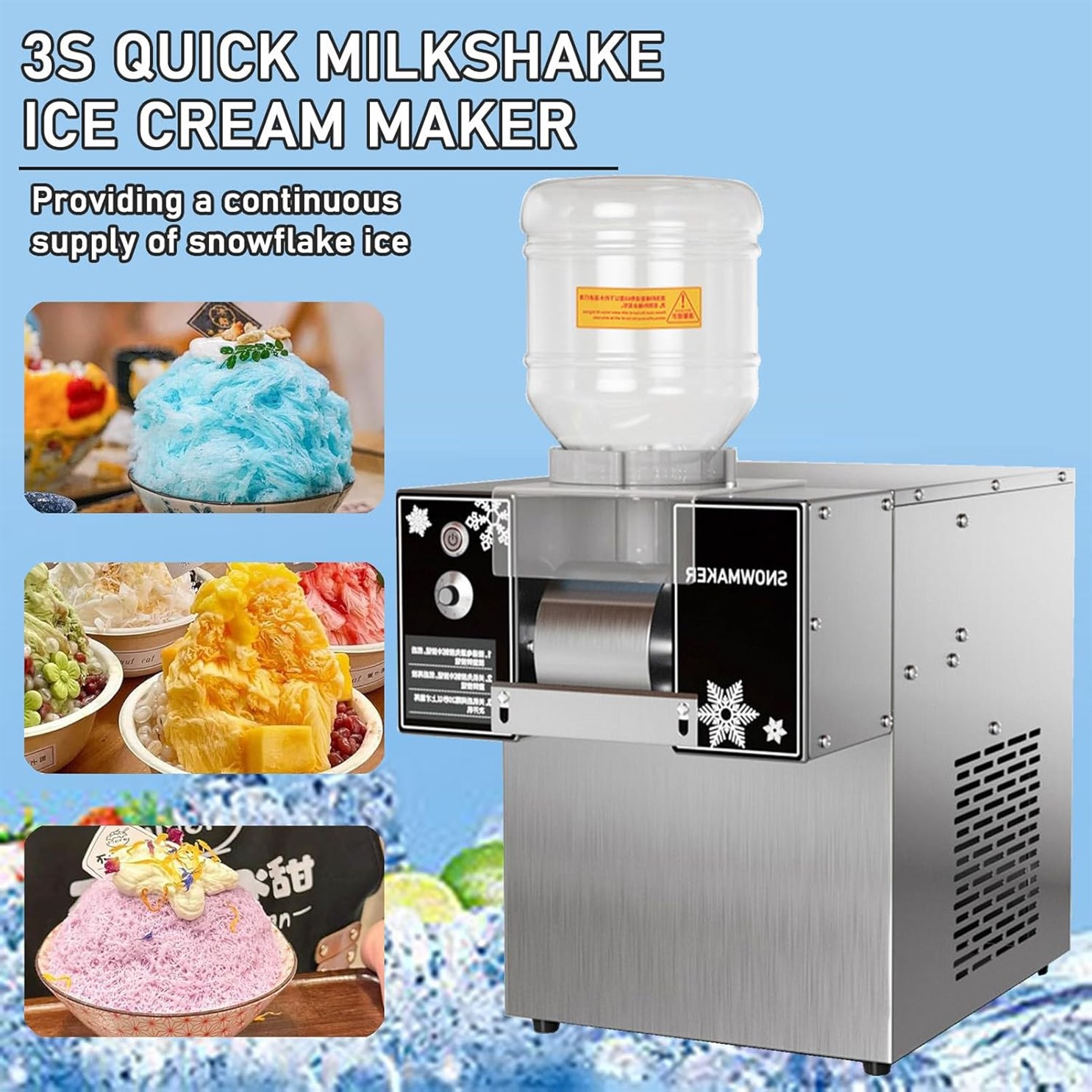 Commercial Korean Kakigori Shaver Machine