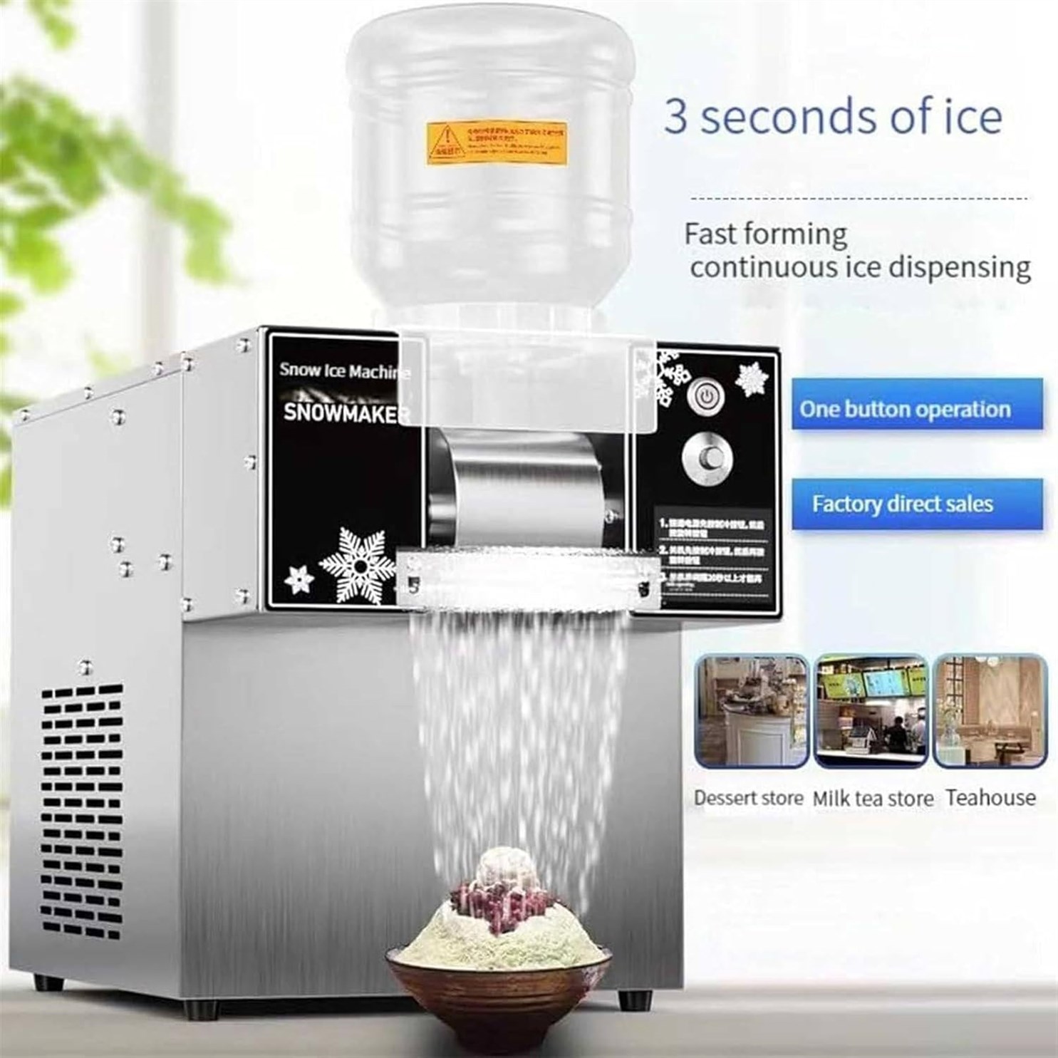 Commercial Machine Air Cooled Snowflake Restaurants
