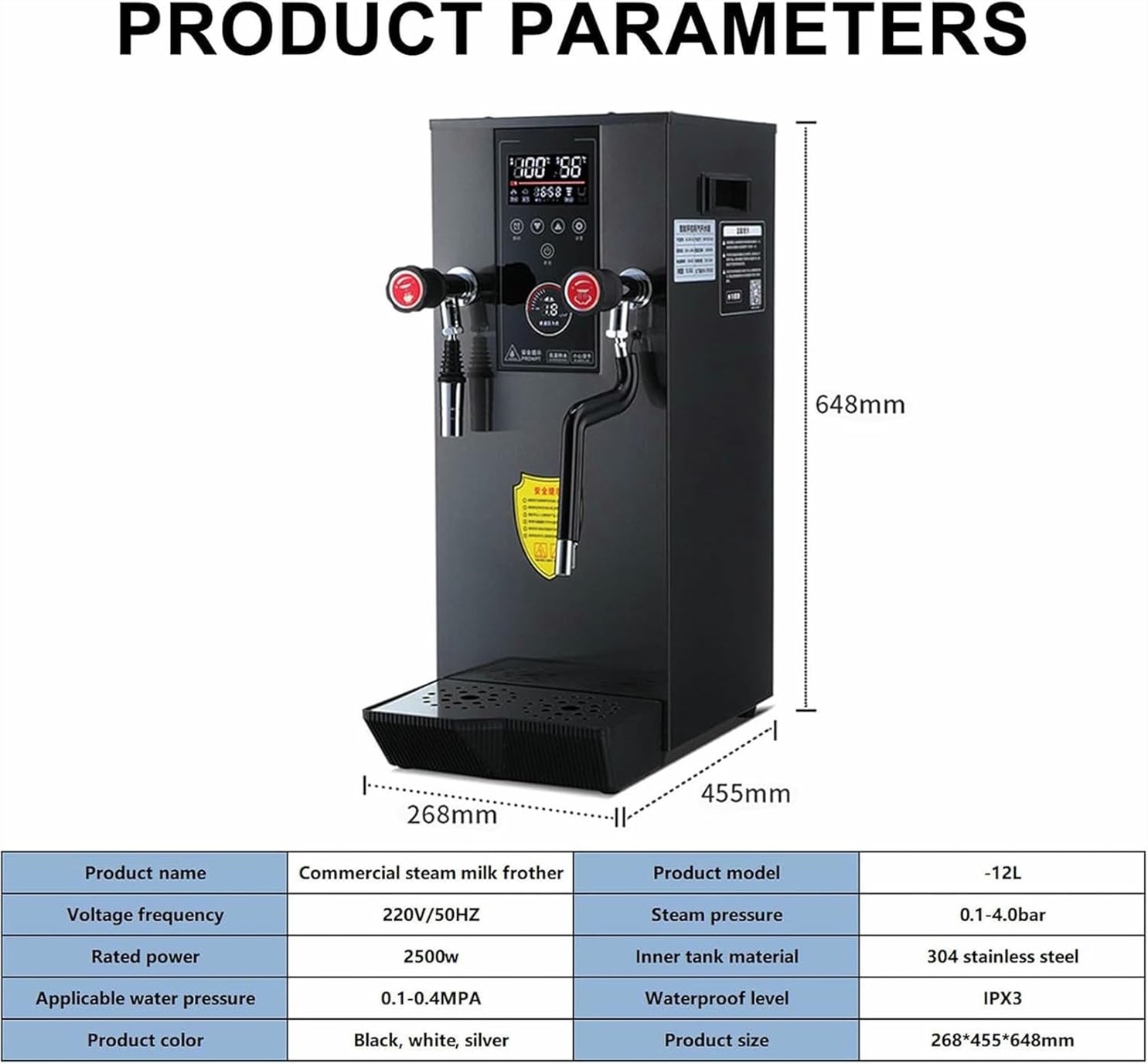 Commercial Multi Purpose Full Automatic Frothing Temperature