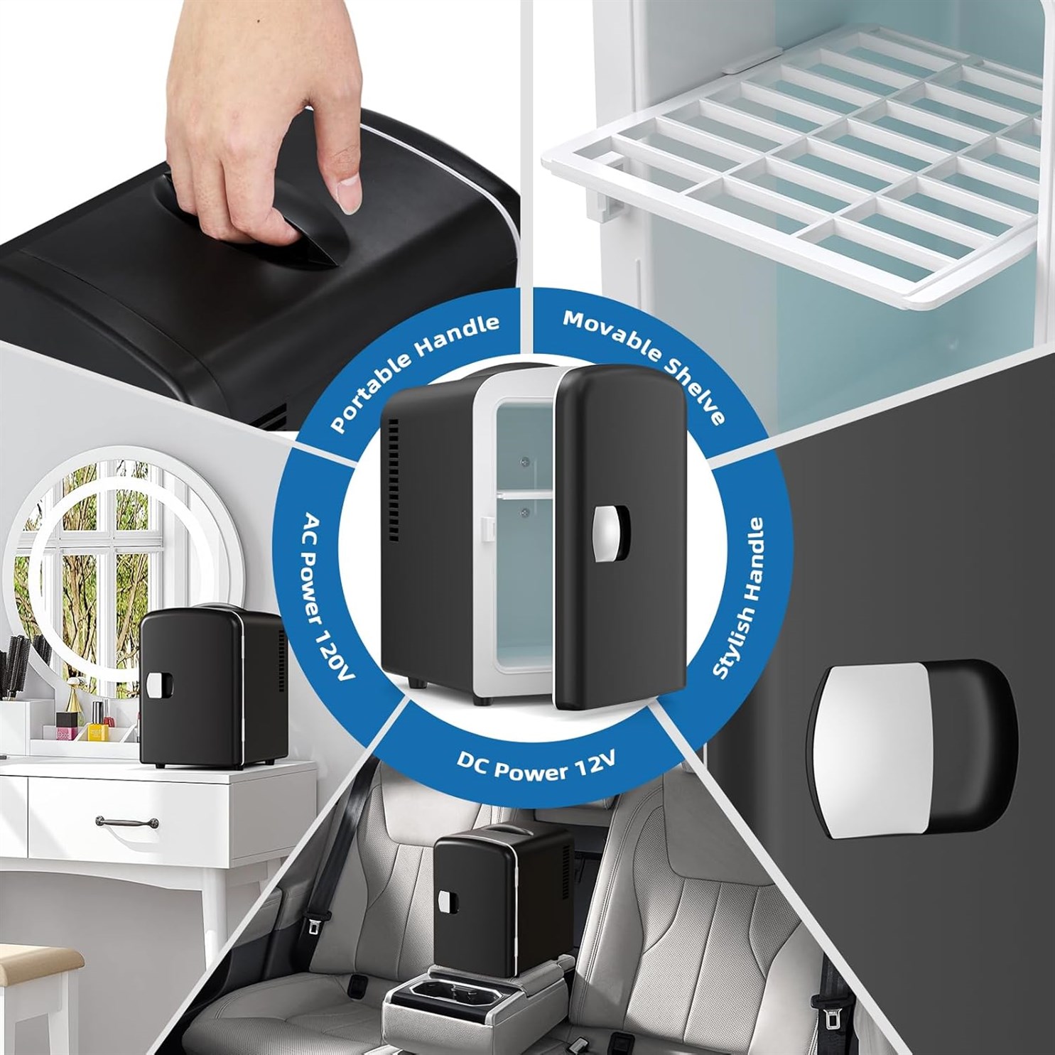 Electactic Refrigerator Portable Capacity Cosmetics