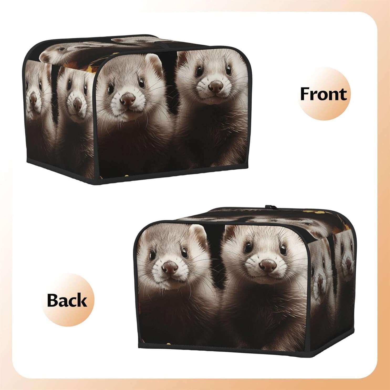 Ferrets Toaster Quilted Cover Appliance