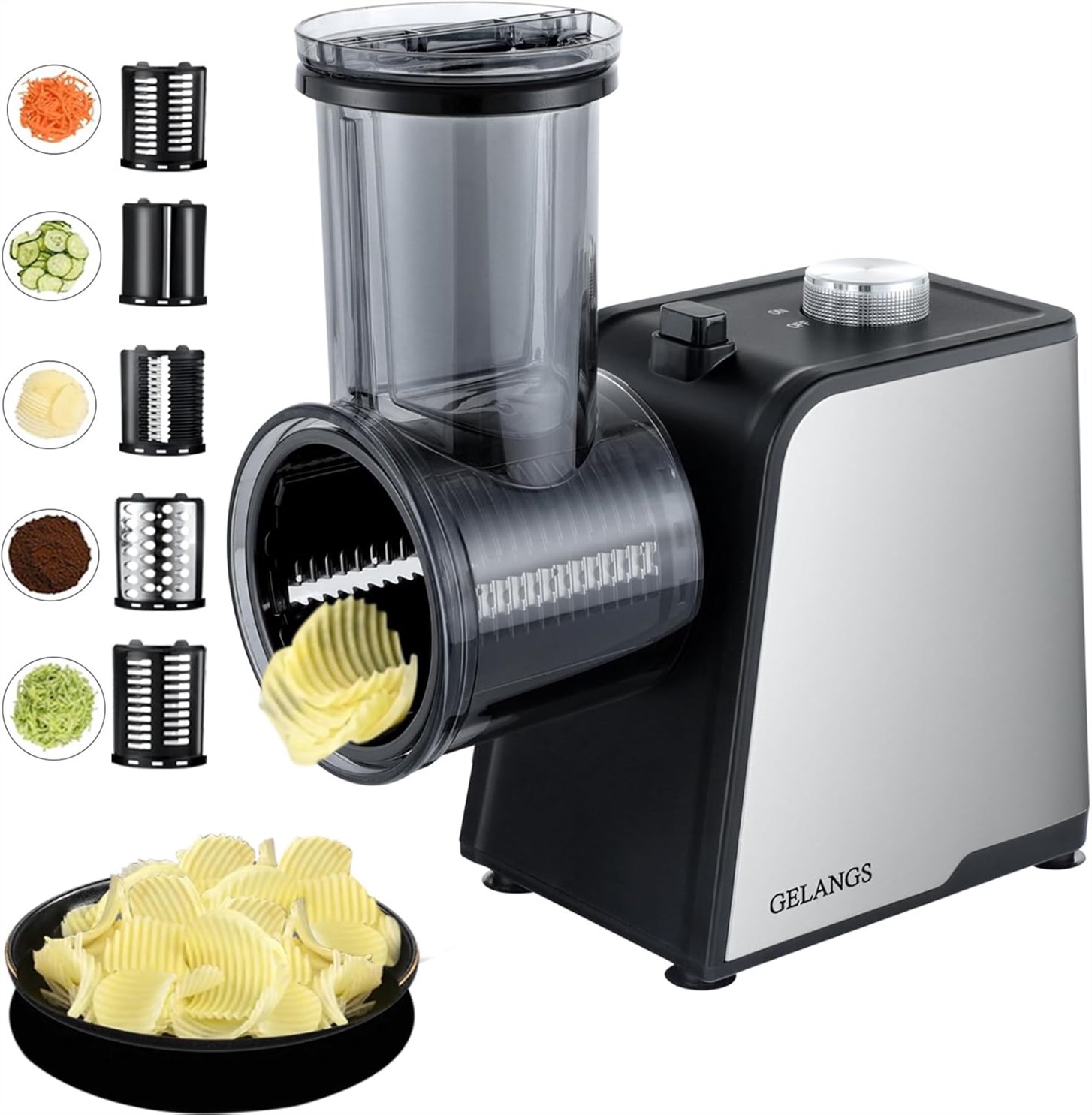 GELANGS Electric Vegetable Slicer Grinder