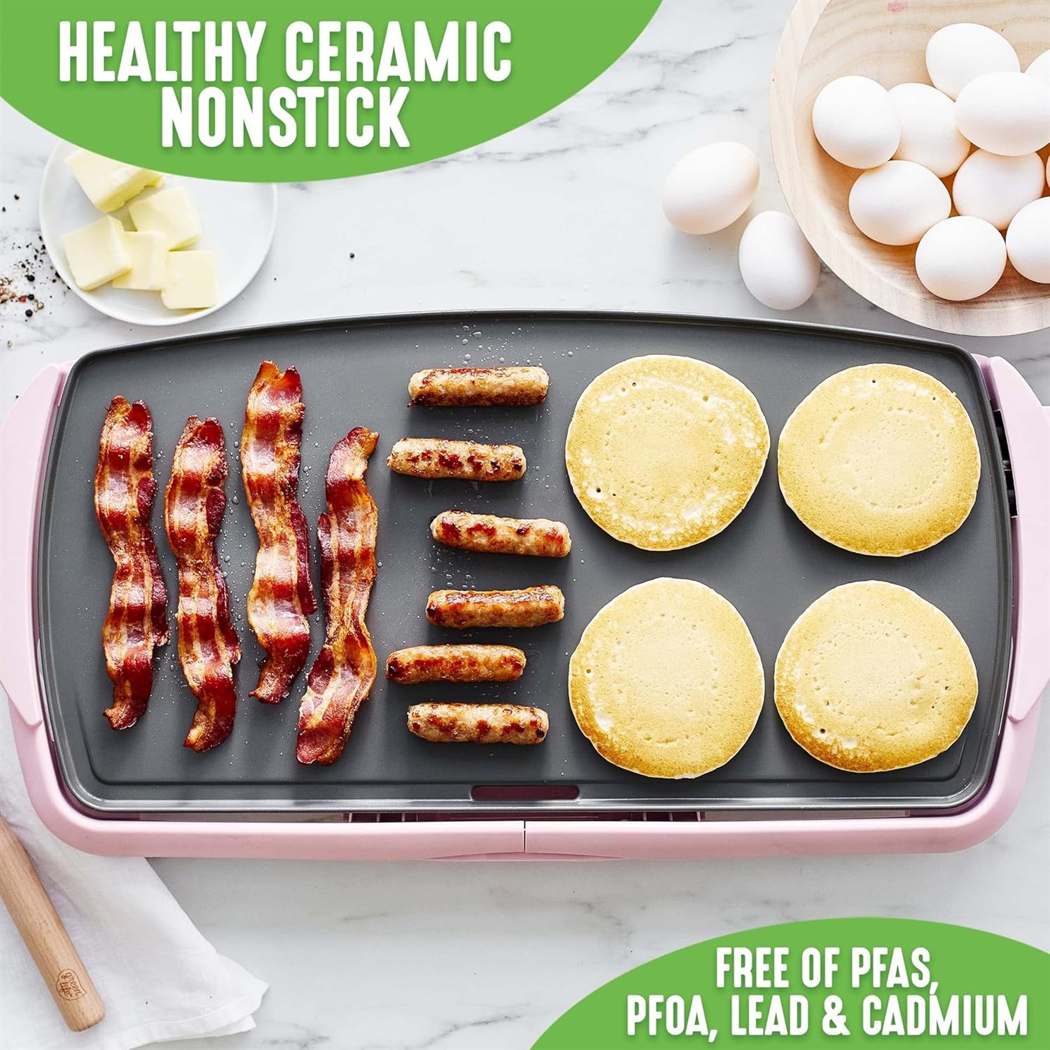 GreenLife Removable Adjustable Temperature PFAS Free