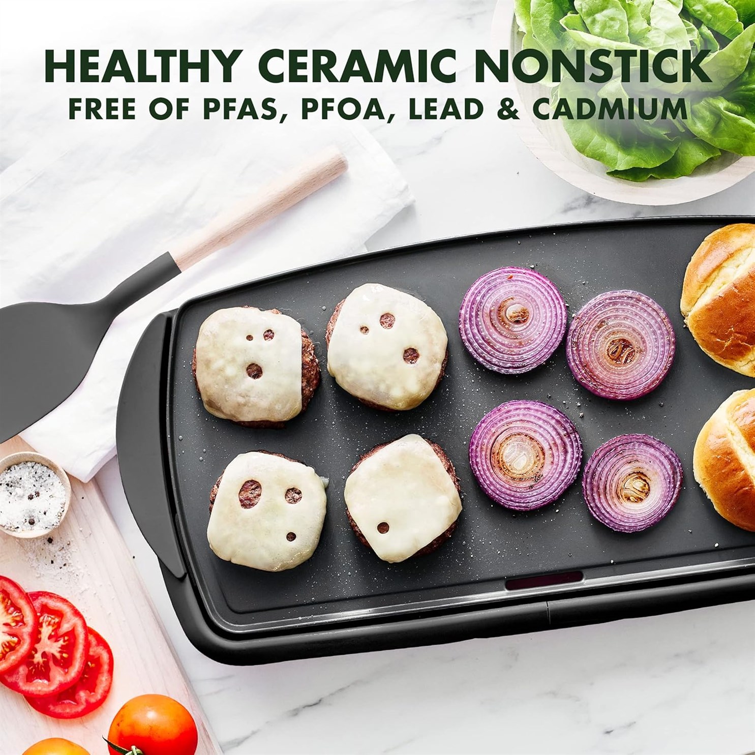 GreenPan Removable Adjustable Temperature PFAS Free