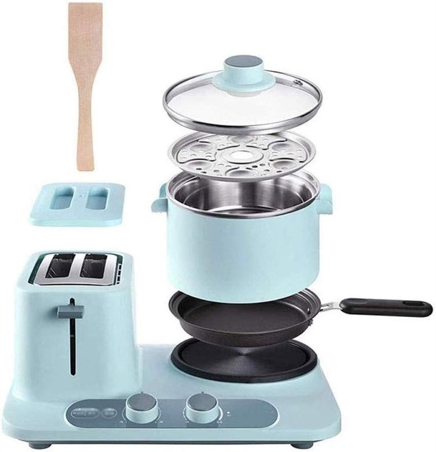 JOQWJPOIJ Toaster Egg Poacher Vegetable Steamer Controls