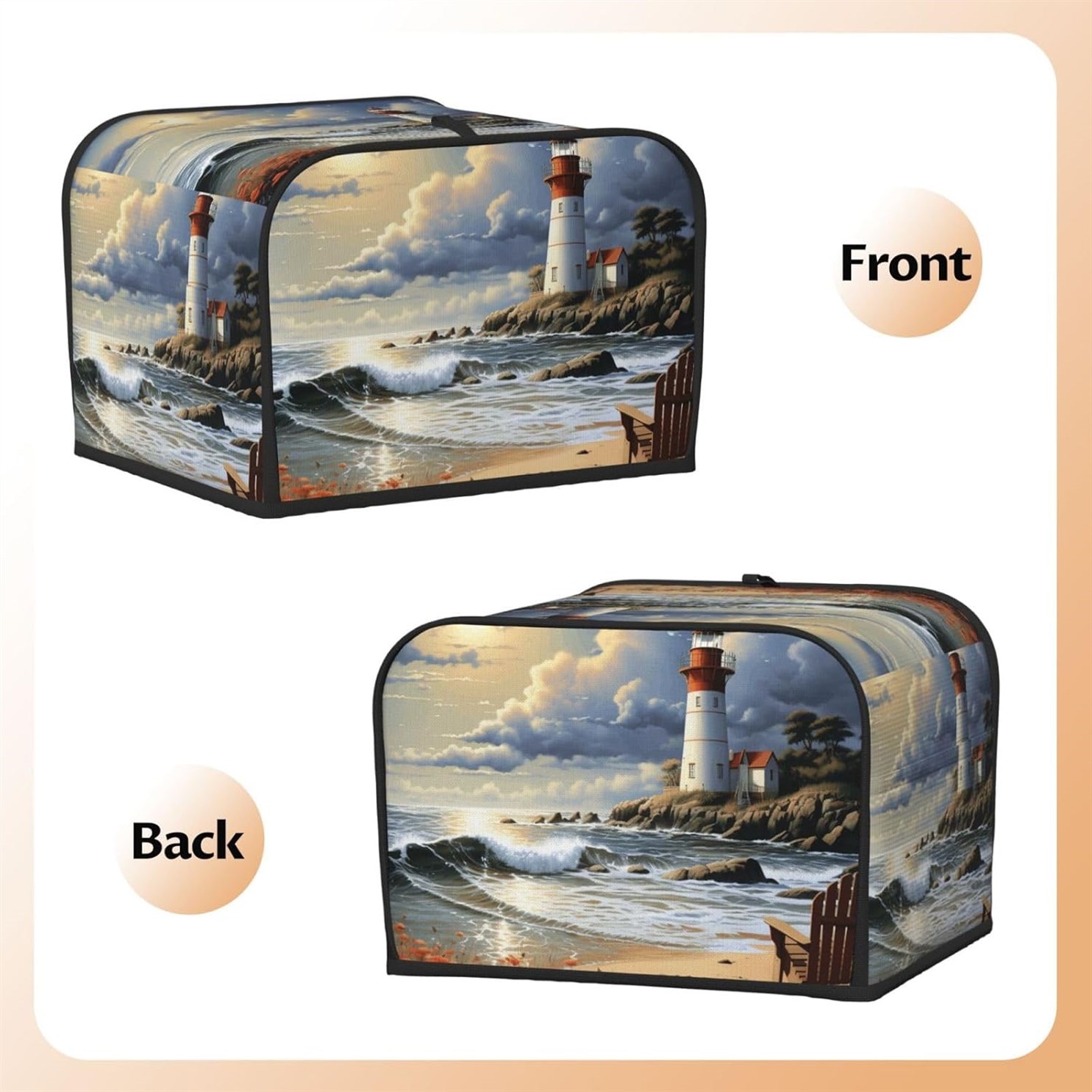 Lighthouse Sandbeach Toaster Cover Appliance