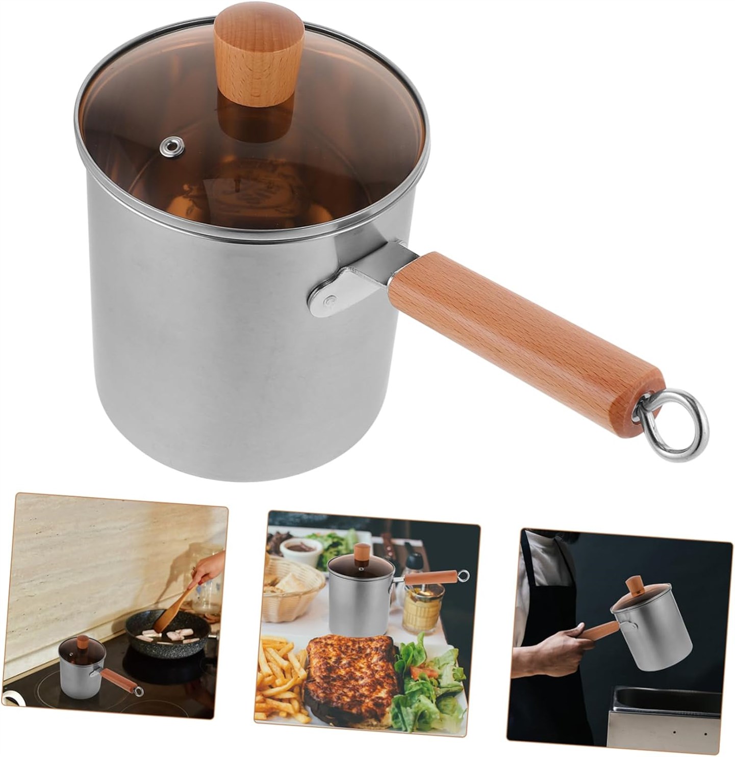 MSWEGKRE Stainless Oil Saver Portable Cooking