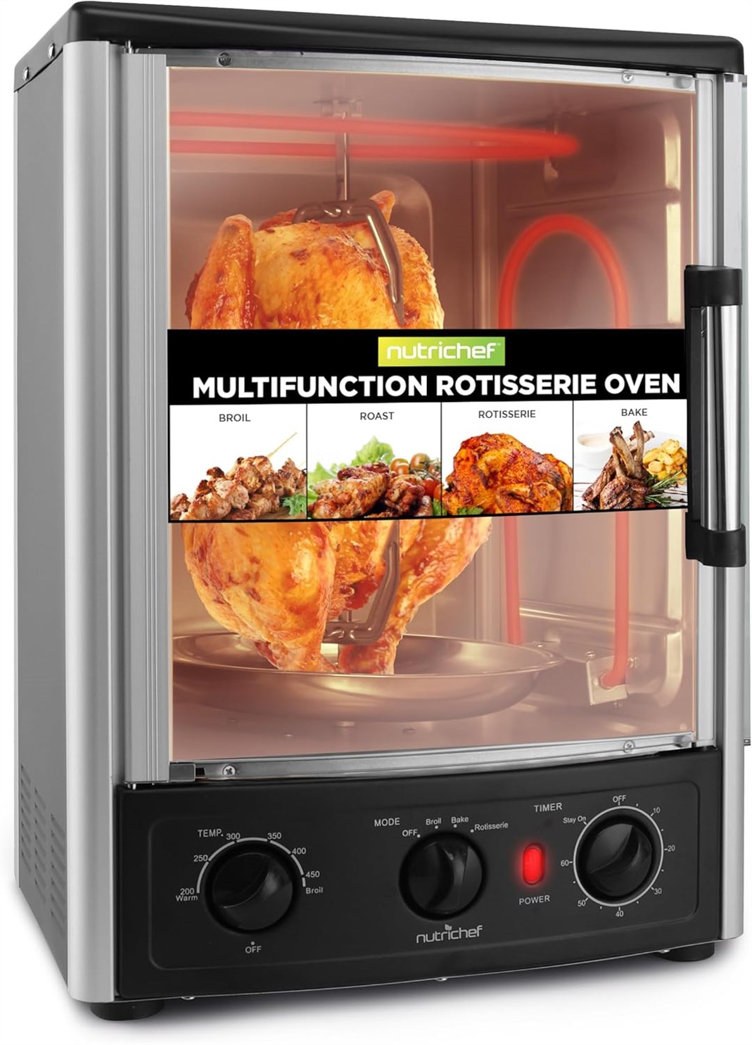 NutriChef Rotisserie Oven: Small Kitchen, Big Flavors!
