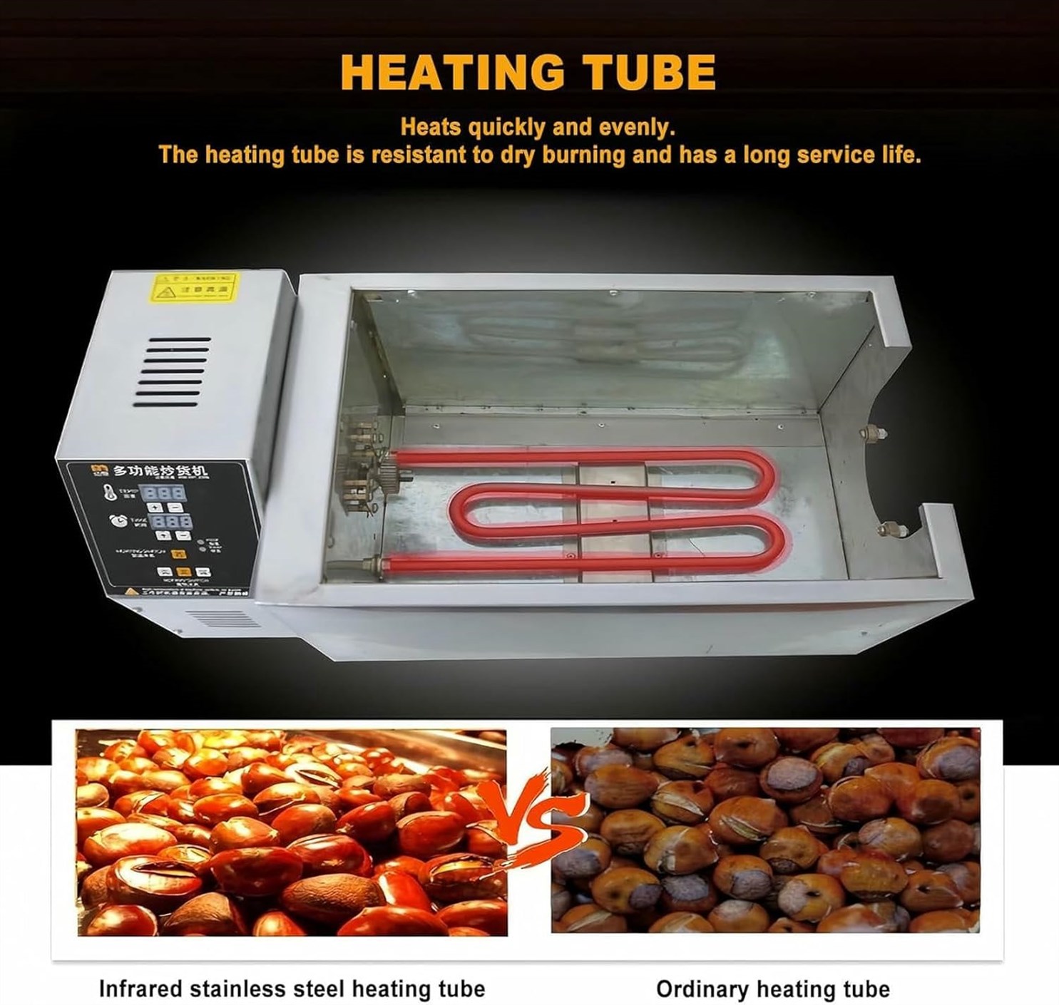 OJHGRDFV Stainless Adjustable Temperature Chestnuts