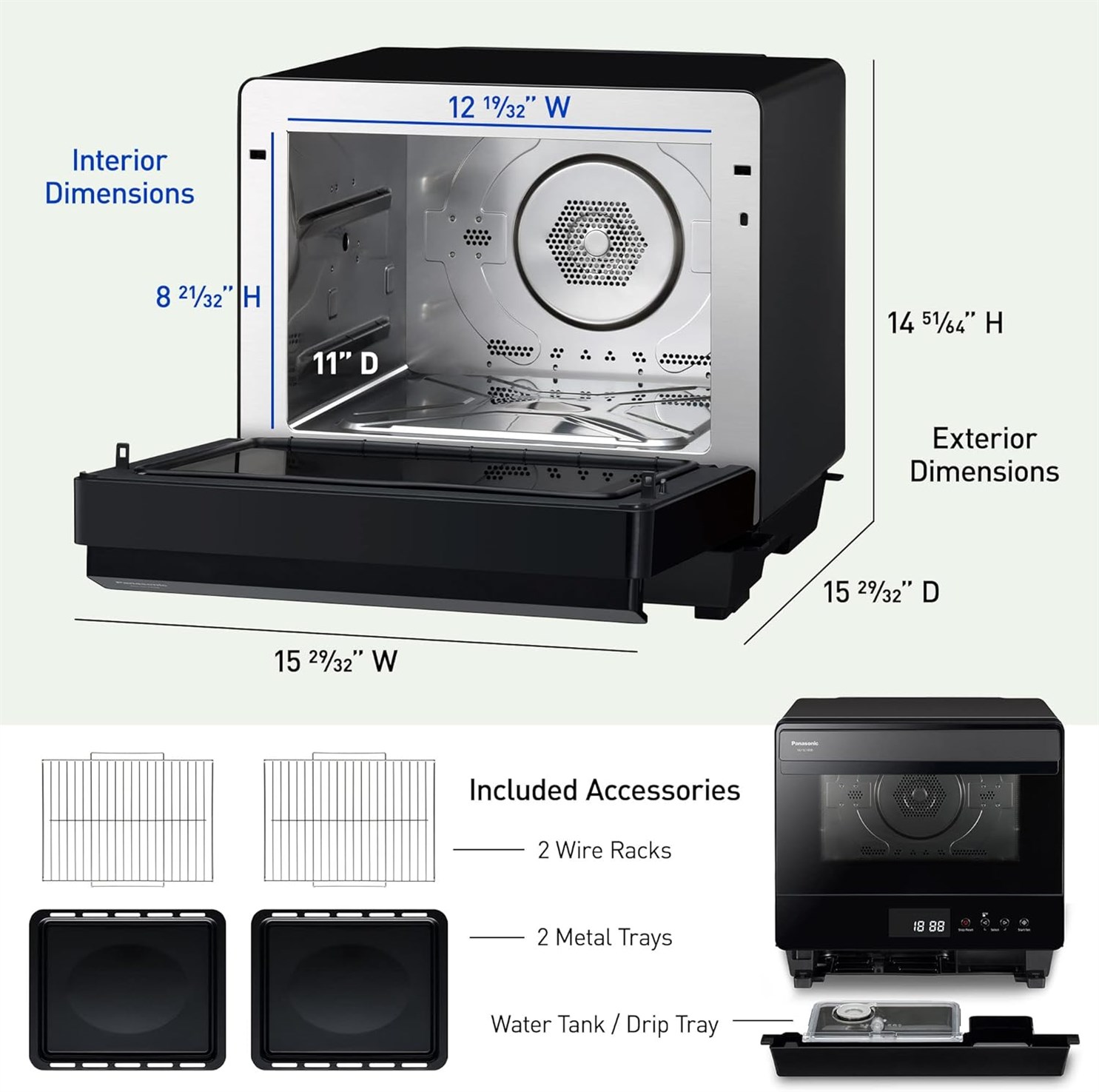 Panasonic HomeChef Convection Airfryer Interior