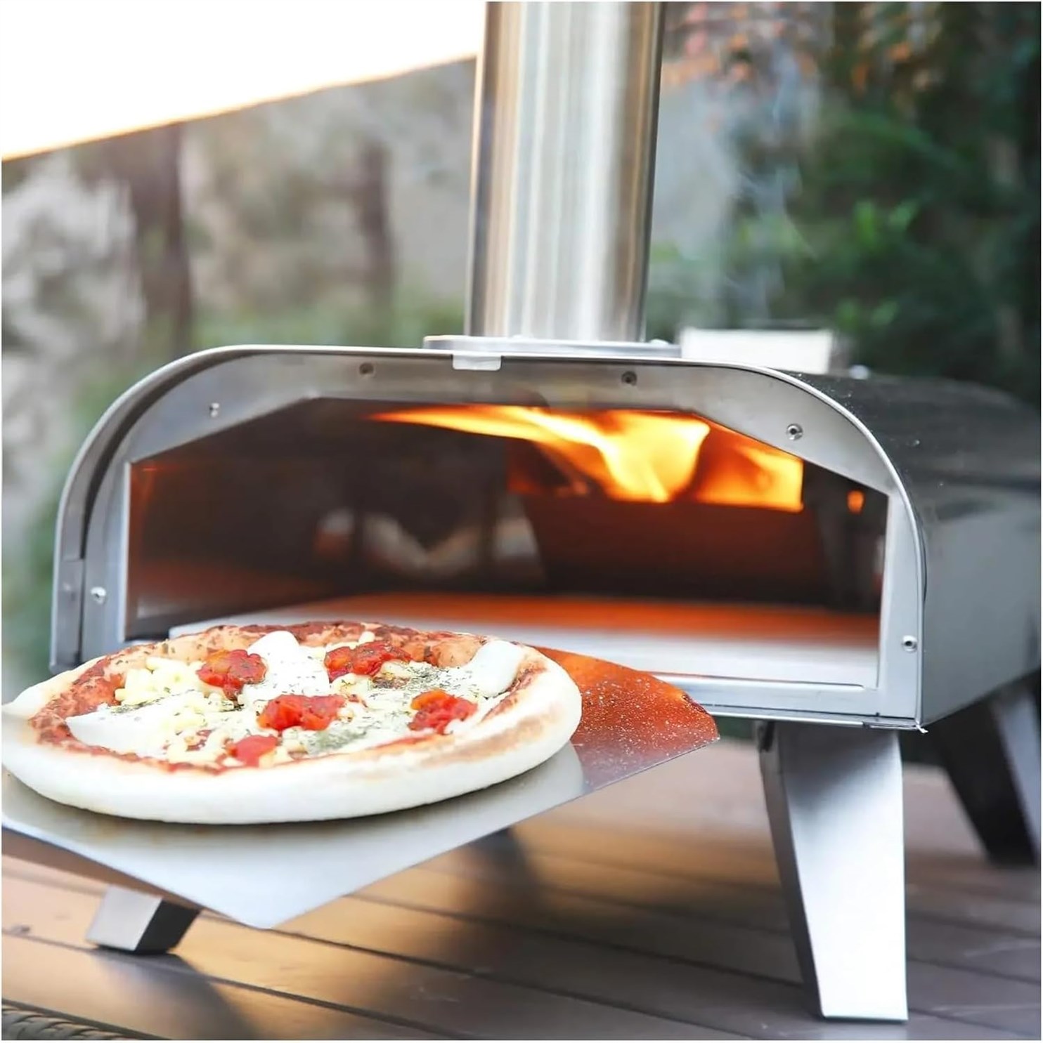 Pellet Cooking Portable Stainless Silver