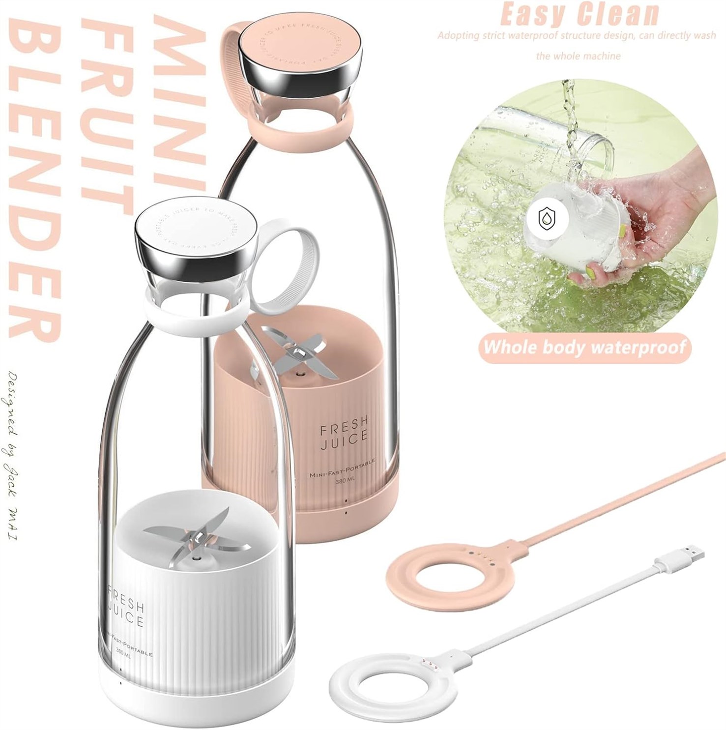 Personal Portable Smoothie Rechargeable Electric