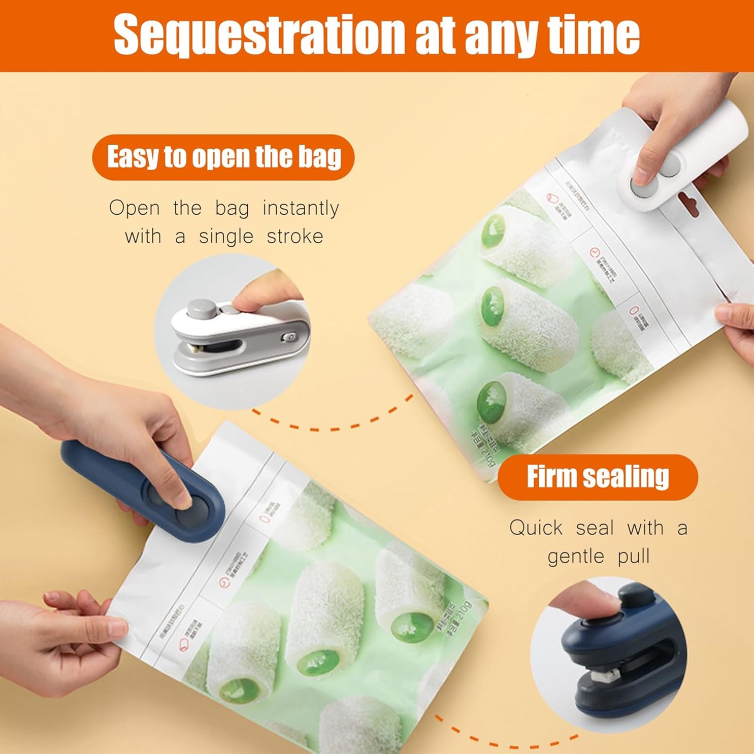 Portable Resealer Machine Plastic Kitchen
