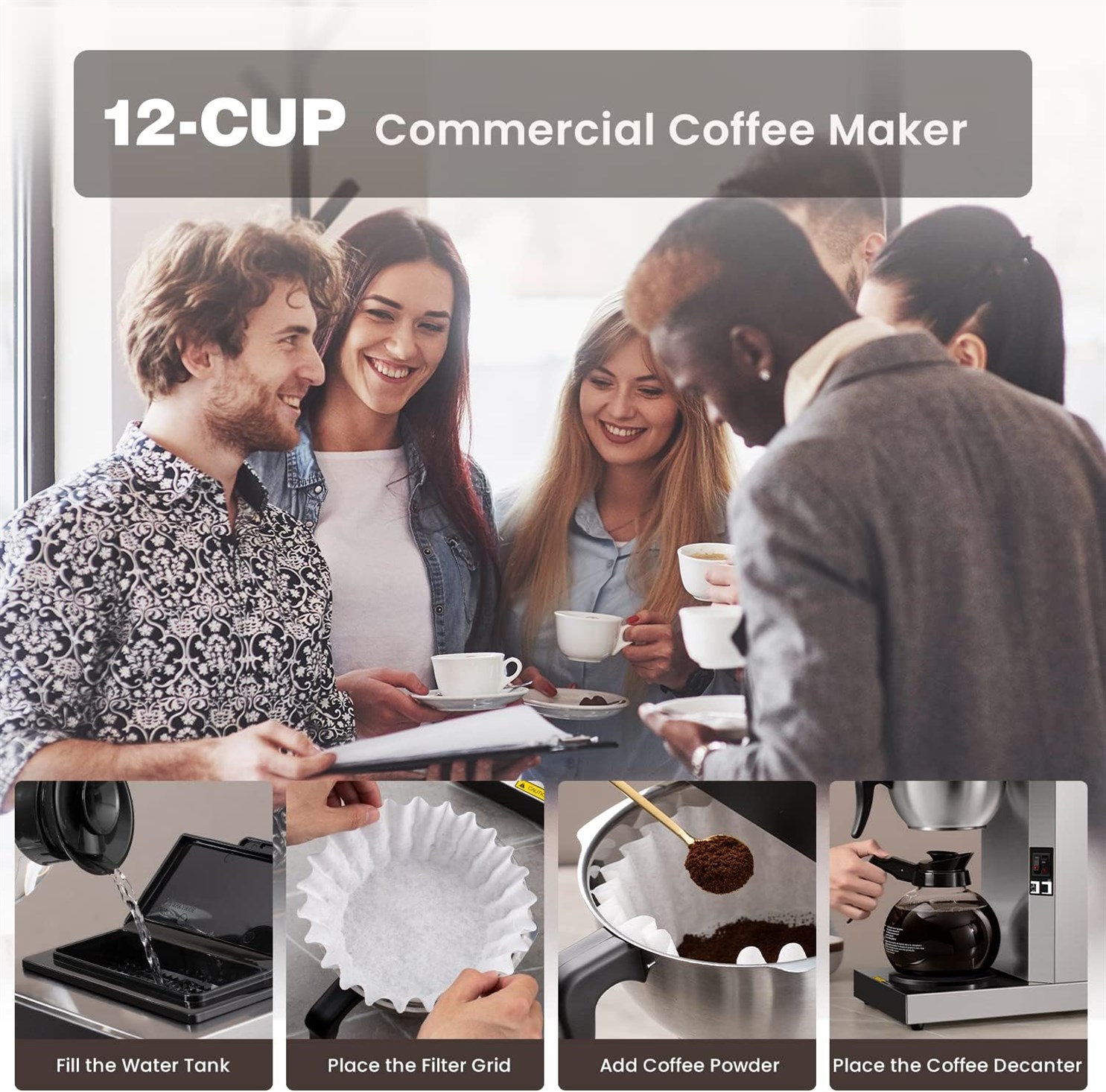 SYBO RUG2001 Commercial Pourover Decanters