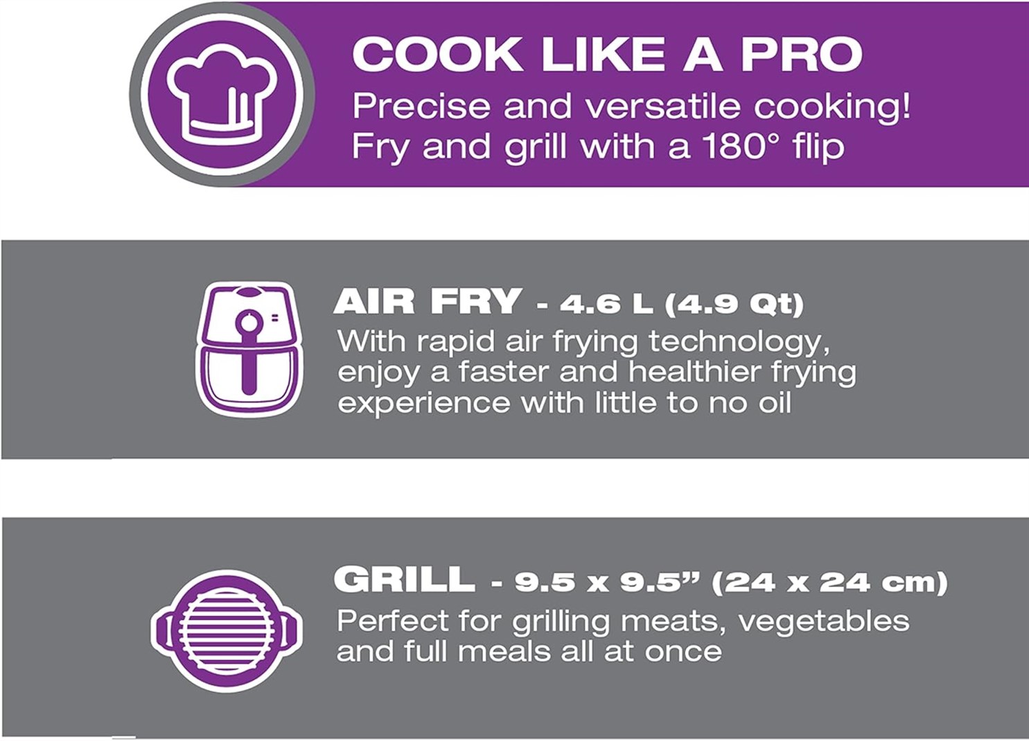Salton Automatic Rotating Borosilicate AF2090