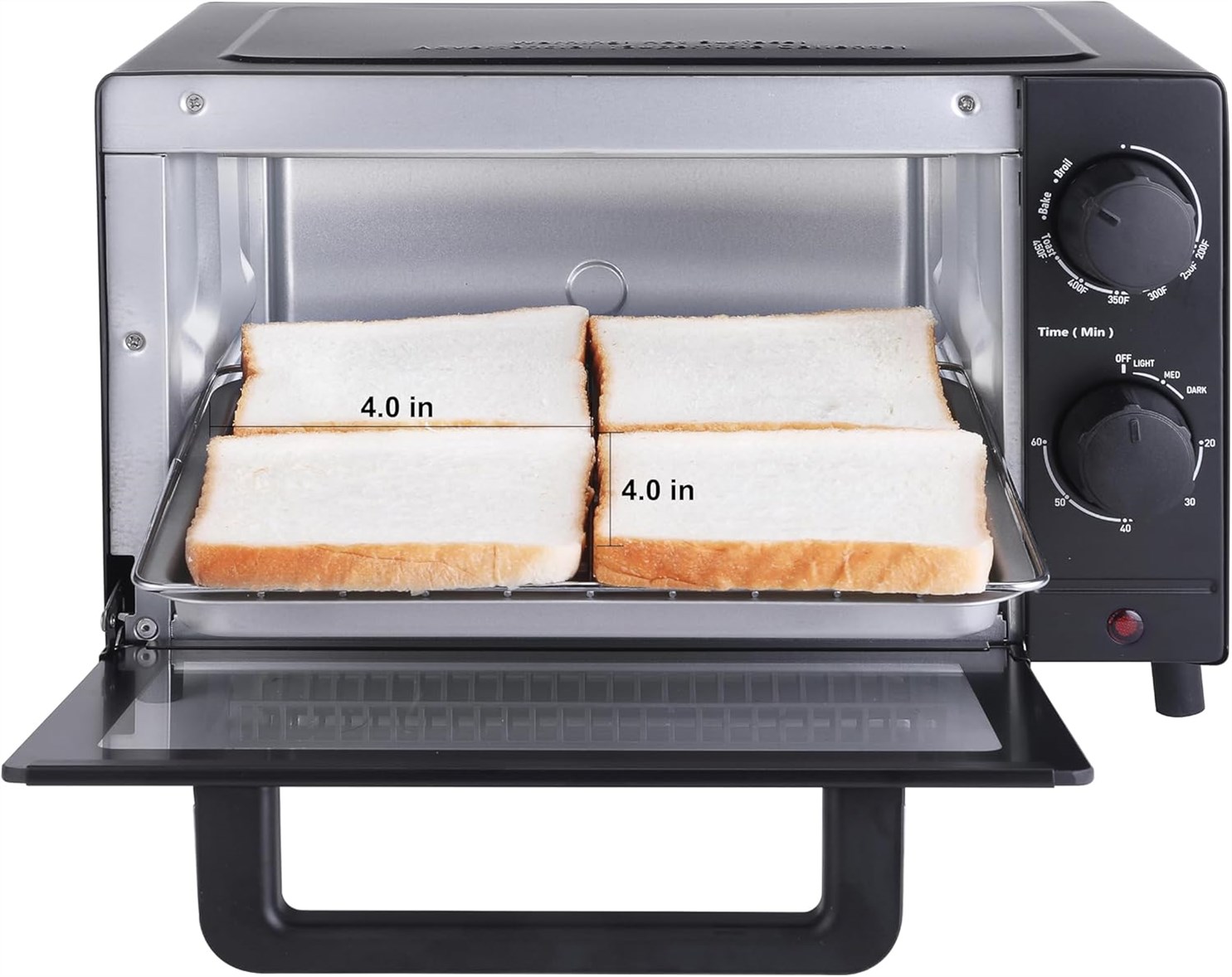 Slice Toaster Setting Baking Black