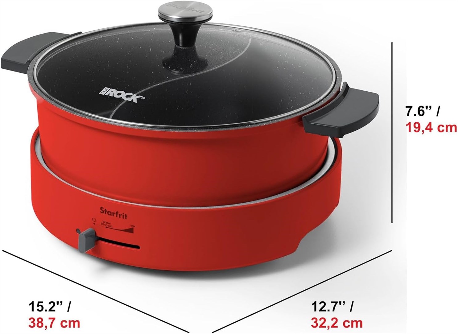 Starfrit Rock Dual Sided Electric Hot