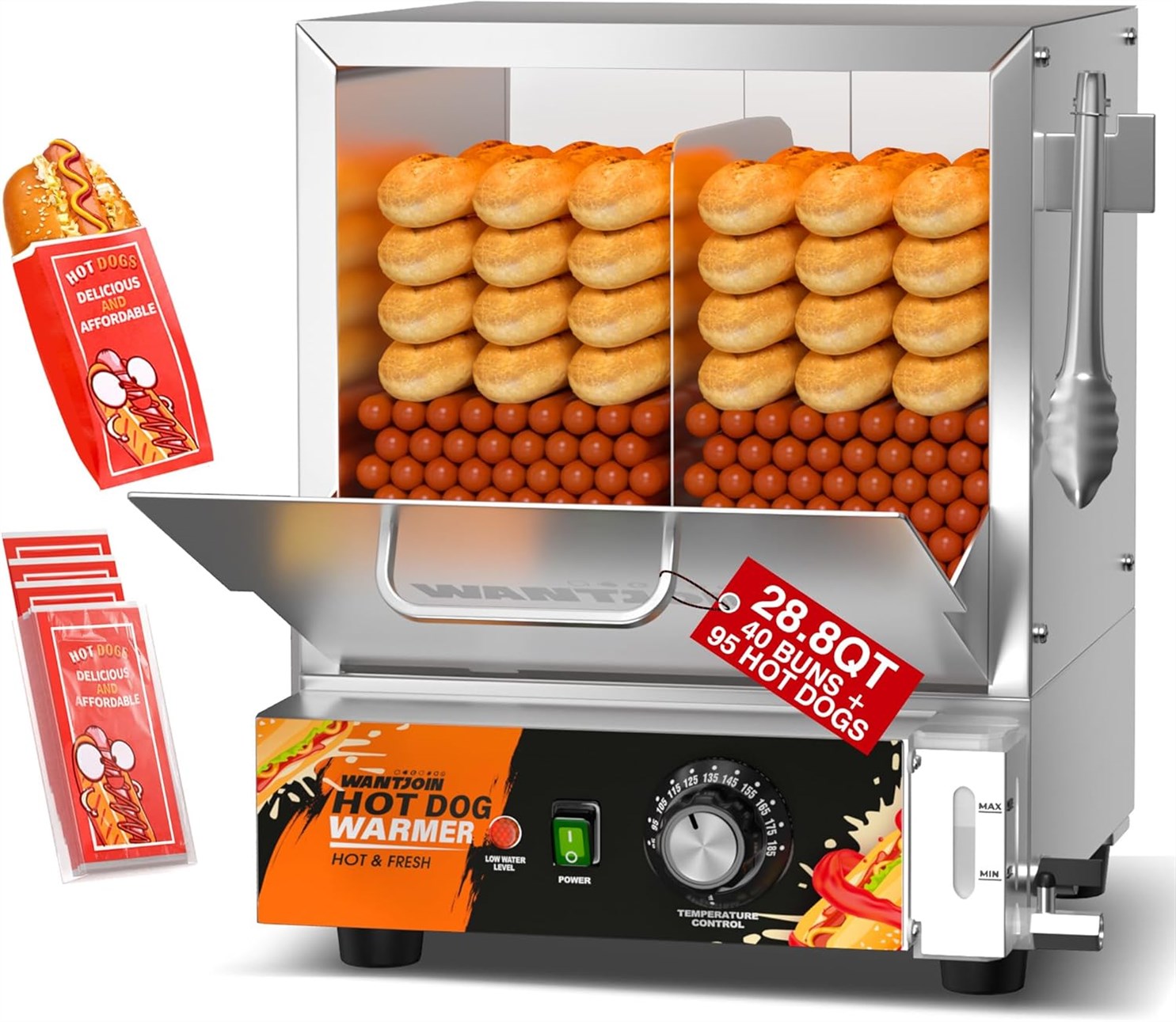 WantJoin Commercial Hot Dog Steamer: Is This the King of the Cart?