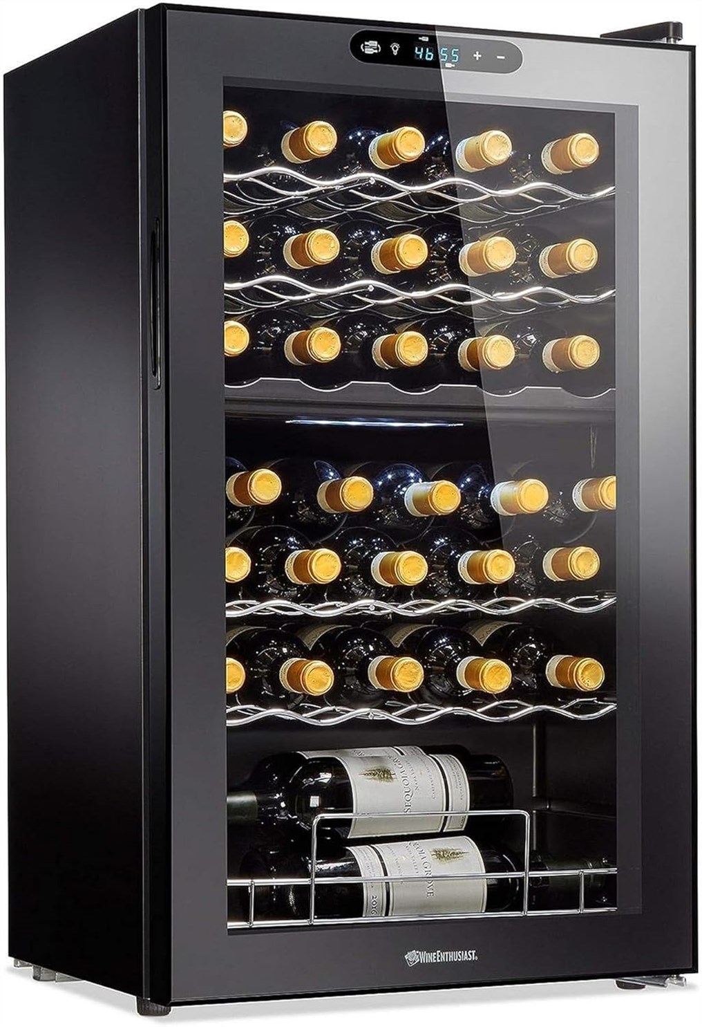 Wine Enthusiast 32-Bottle Dual Zone Wine Cooler: A Stylish and Functional Addition to Your Home Bar